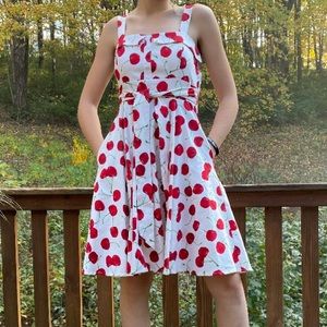 ModCloth Cherry Dress with Pockets